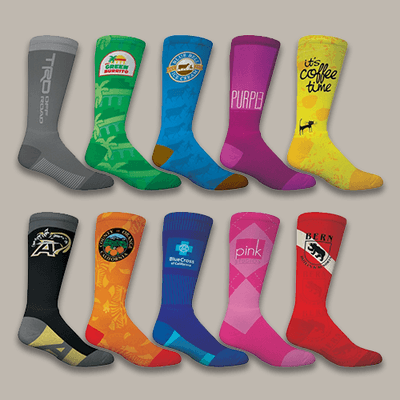 Socks that show your originality. Putting fun into the corporate world.