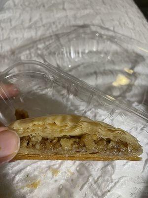 Side view  Walnut Baklava 1/2 order