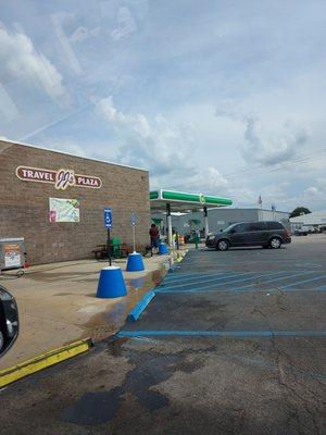 Subway is inside this truck stop - JJ's Travel Plaza