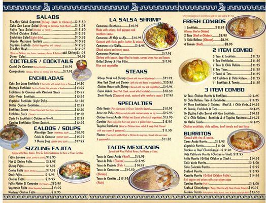 New menu