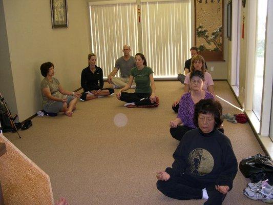 Previous meditation class.