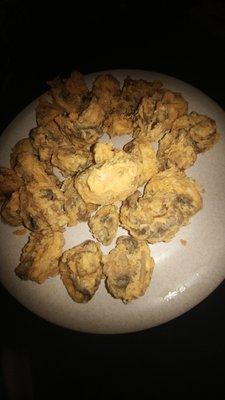 fried mushrooms - kind of bland but great texture