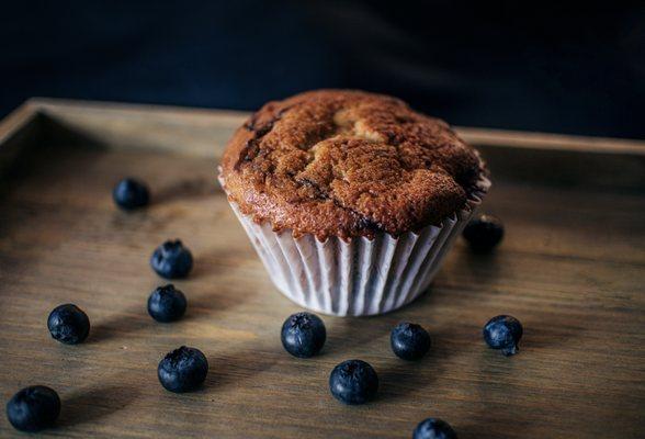 Blueberry Muffin -XA muffins are baked fresh daily!