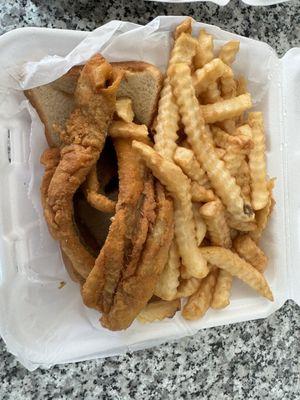 2 pc Fried Whiting combo