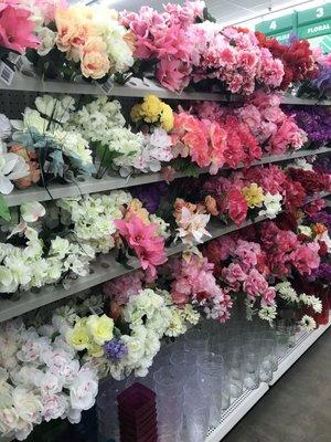 Great fake flower selection! Perfect for crafts/decorations.