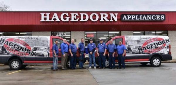 Hagedorn's Service and Sales Team's experience helps make us the #1 Locally Owned Appliance store in the Tri-State