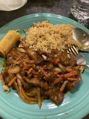 403. Mongolian Beef with fried rice