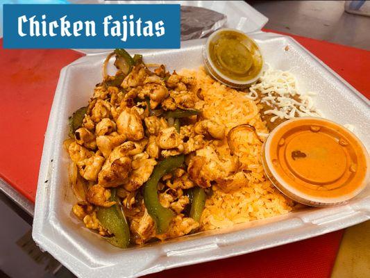 Chicken fajitas