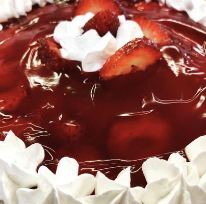 Strawberry cheesecake pie!