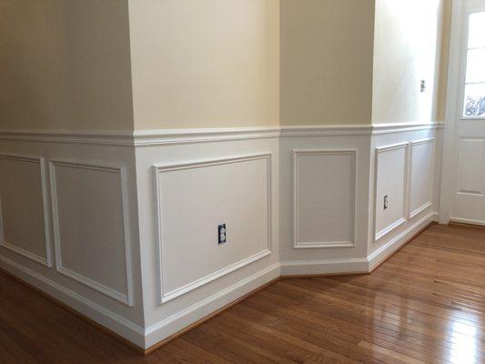 Shadow box wainscot