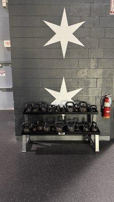 Dumbbells 5lbs to 50lbs.