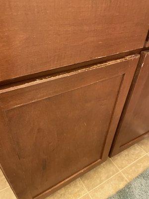 Worn cabinets