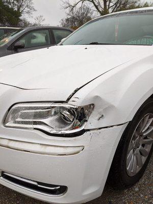 Before and after on a 2014 Chrysler 300