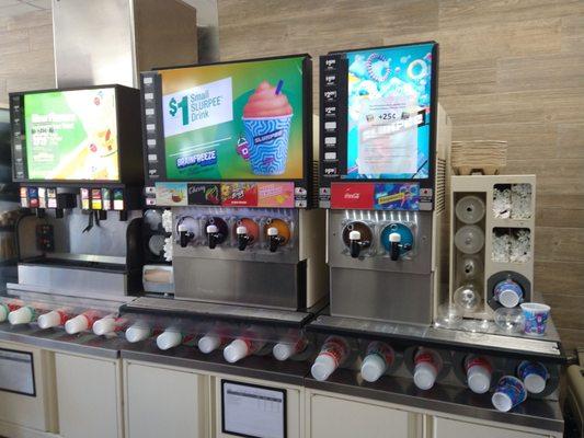 Slurpy machines.