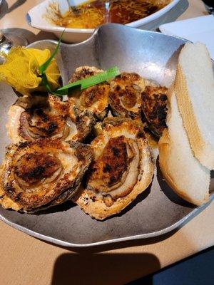 Chargrilled oysters