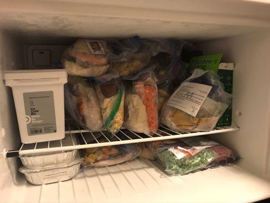 My freezer full of dream dinners!