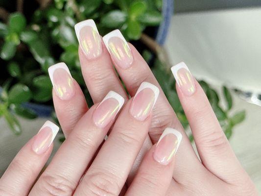 Chrome white tips