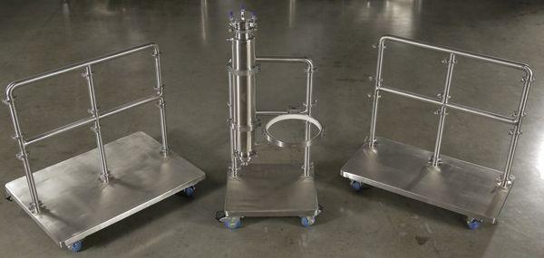 Customizable system mounting racks to help save time and space in your brewery