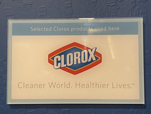 OG Clorox sign from PIU-Clorox partnership in 2005