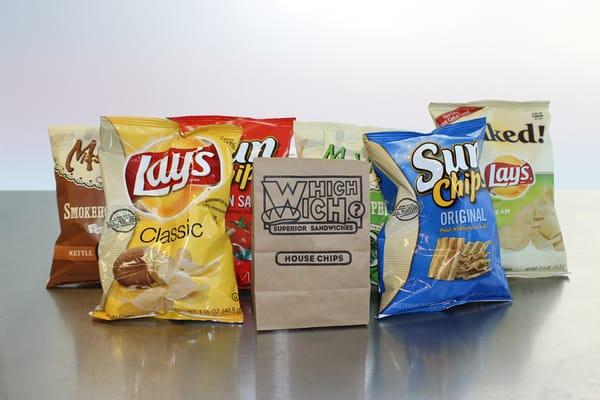 A sample of the chip options available