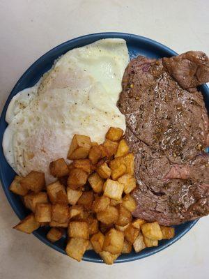 Breakfast: Steak Platter