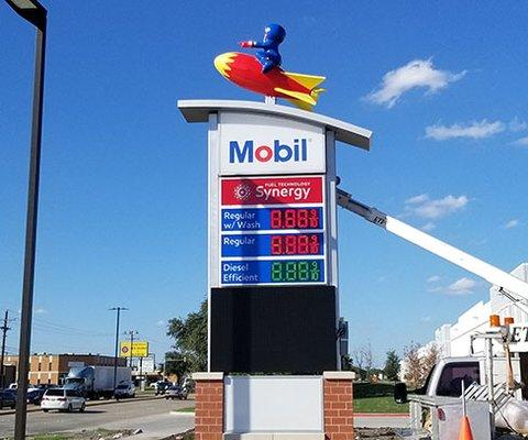 LED Gas station Monument Signage