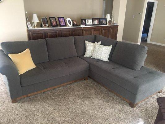 Picked up this brand new couch two years ago. It was formally a showroom couch from Bassett Furniture. Got a great deal on it.