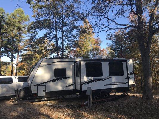 Our camper on the site