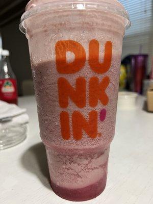 This was SUPPOSED to be a strawberry Coolatta after they REMADE it.