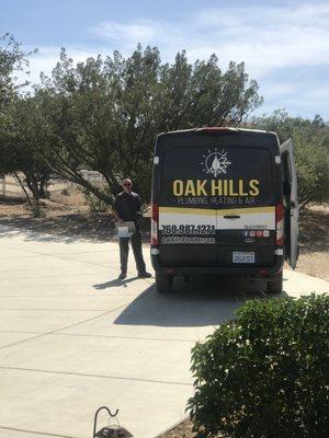 Cool young man and a pretty snazzy van