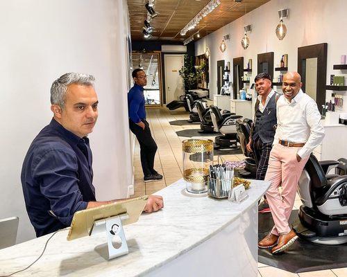 Looking for that new haircut? 
 These guys will get your hair styled right for you.