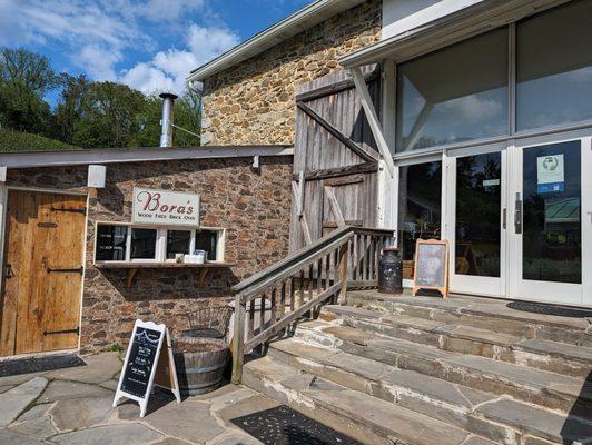 Entrance and food stand