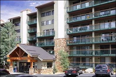 Trails End - moderate ski in/ski out condos at the base of Quicksilver Lift on Peak 9. 2 blocks to Main Street. Free WiFi.