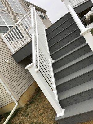 Trex Pebble Gray Deck With Railings