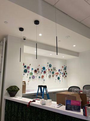 new lights in this commercial space