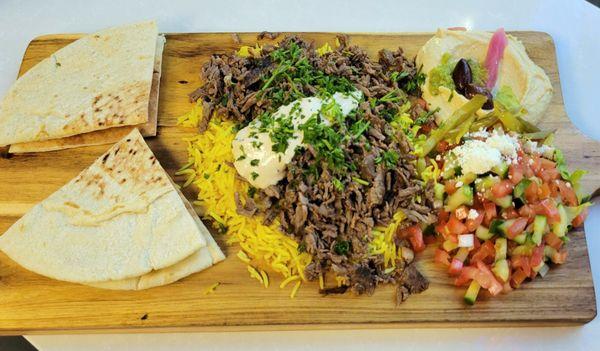 Beef & Lamb Shawarma Plate, $16.99 - 2 Stars