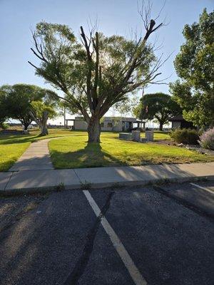 Office is located by restrooms upon entering park