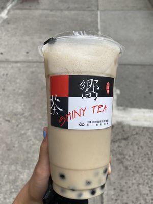 Mung Bean Green Milk Tea w/ boba