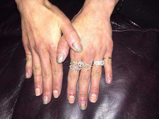 Emma's gel design manicure