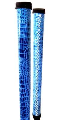 Blue Alligator Stitchback Putter Grip by Ace of Clubs Golf Co.