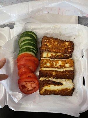 Imported Halloumi Cheese Plate