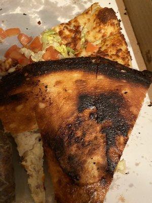 BLT Pizza- burnt!