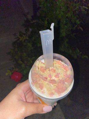 Snack Strawberry Shortcake McFlurry