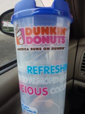 I just got my free cup filled up with ice tea for $1.07. And I can get .99 cent refill on ice coffee or tea till 06/20/2015