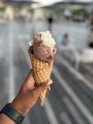 Chocolate Gooey Brownie  and sea salt caramel