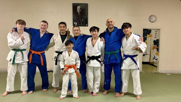 Group photo with Sensei after 2024 Pacific International tournament.