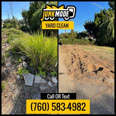 Overgrown Yard Clean Up / Yard Clearing in San Diego. Call or Text  (760) 583-4982