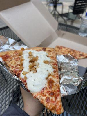 Chicken Ranch Pizza by the Slice