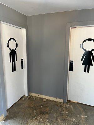 The bathrooms