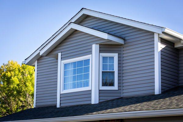 Picture Window and Double Hung Window with Colonial Grids